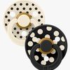 BIBS Studio Colour Polka Smokk 2-Pakk Latex Str 1, Ivory/Black