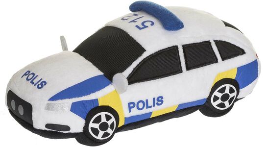 Teddykompaniet Kosedyr Svensk Politibil 23 Cm