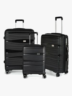 Rakel W Traveling RW Travel Alfrida Collection Trillekofferter i 3-pakning, Svart
