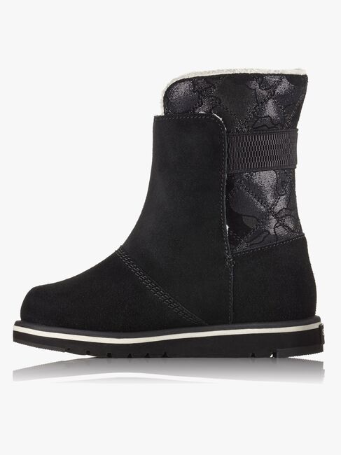 Sorel Children's Rylee Vintersko, Black/Light Bisque