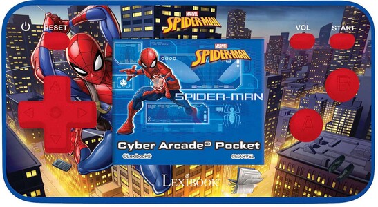 Marvel Spider-Man Cyber Arcade Pocket, 150 Spill Spillkonsoll