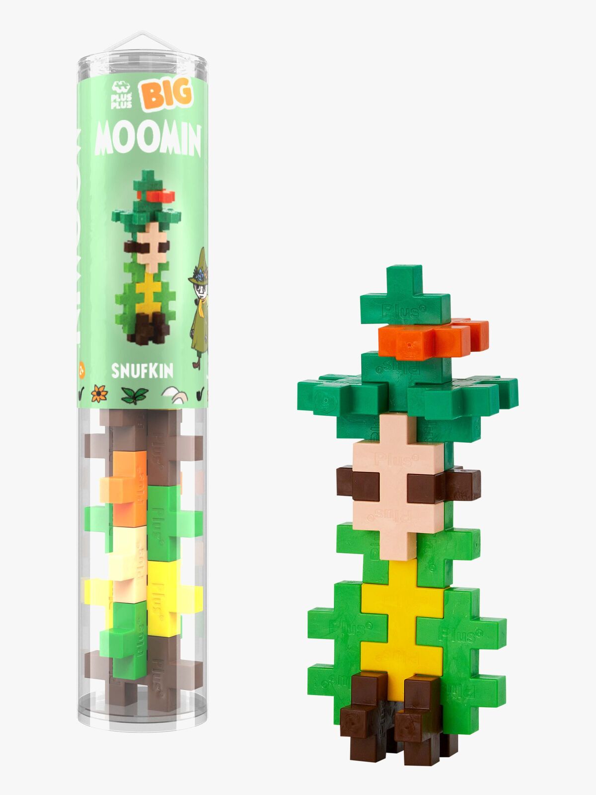 Plus Plus BIG Mummitrollet Tube Snufkin Byggesett 15 Deler
