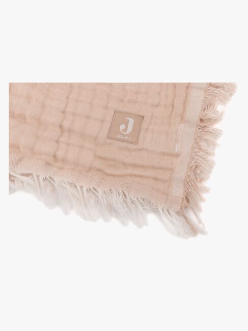 Jollein Musselinteppe Fringe, Moonstone/Ivory