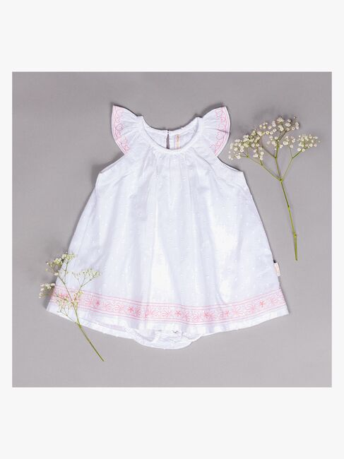 Petite Chérie Atelier Vere Kjole, White/Pink