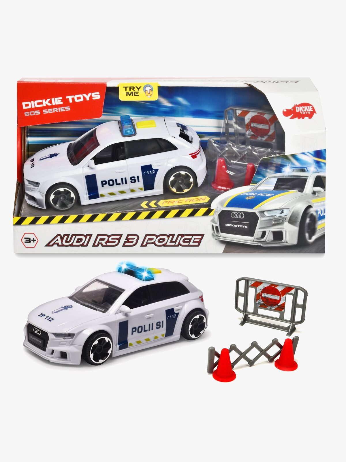 Dickie Toys Politibil Audi RS3
