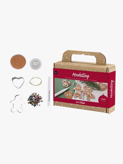 Creativ Company DIY Hobbysett Lufttørkende Leire Pepperkakefigurer