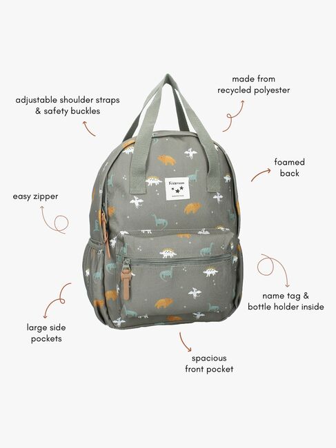 Kidzroom Ryggsekk Small Talk, Grønn