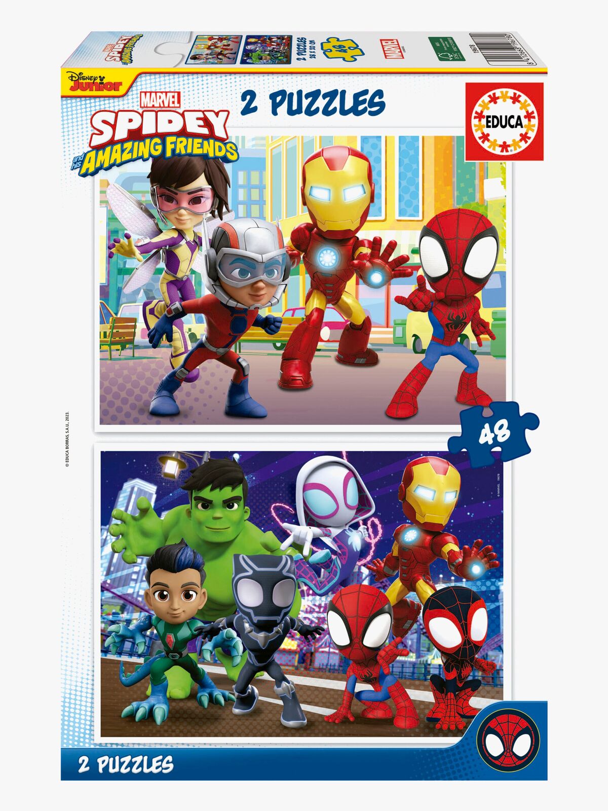 Educa Spidey and His Amazing Friends Puslespill 2x48 Brikker