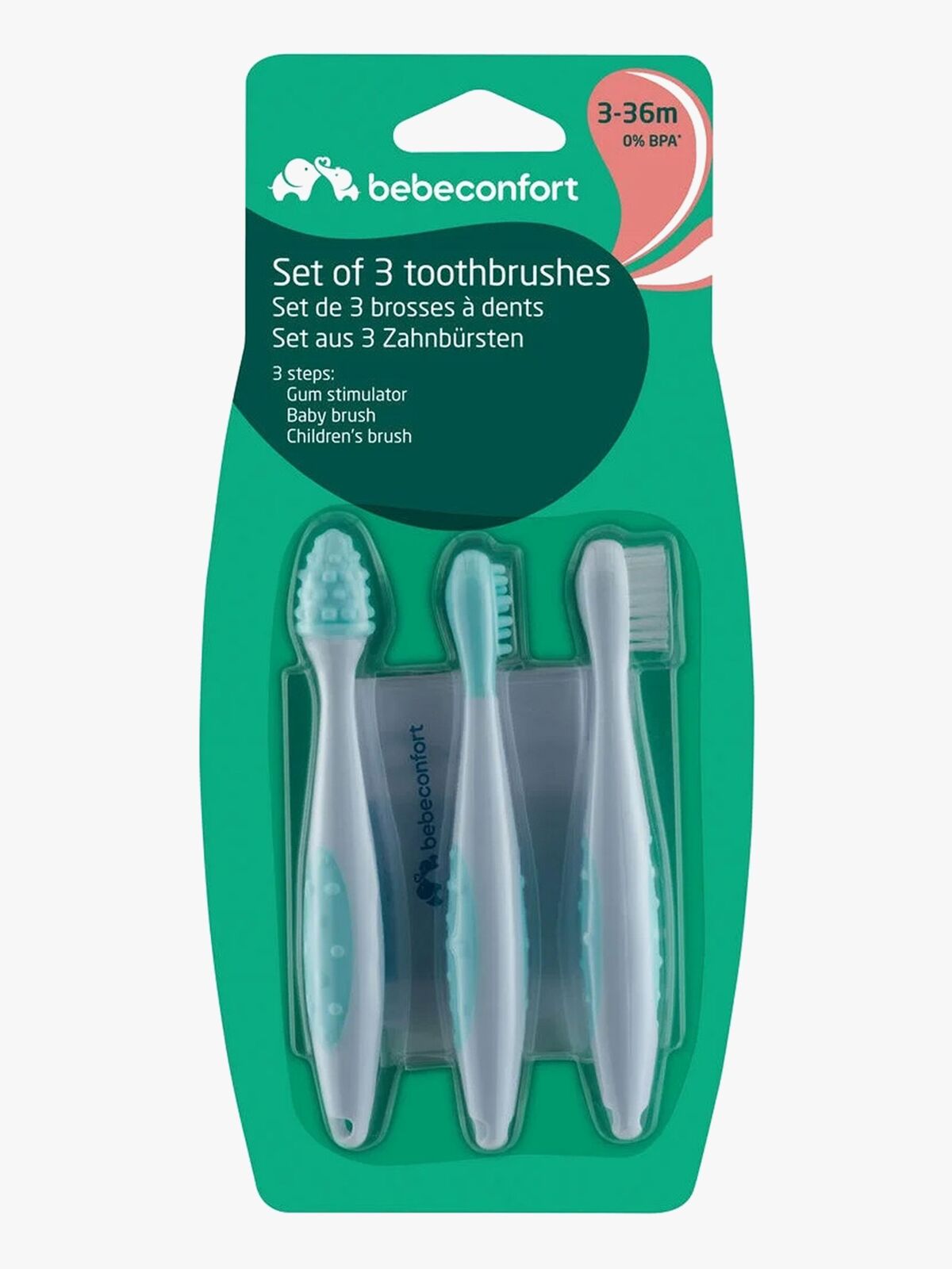 Bebeconfort Growing Baby Tannbørster Sett