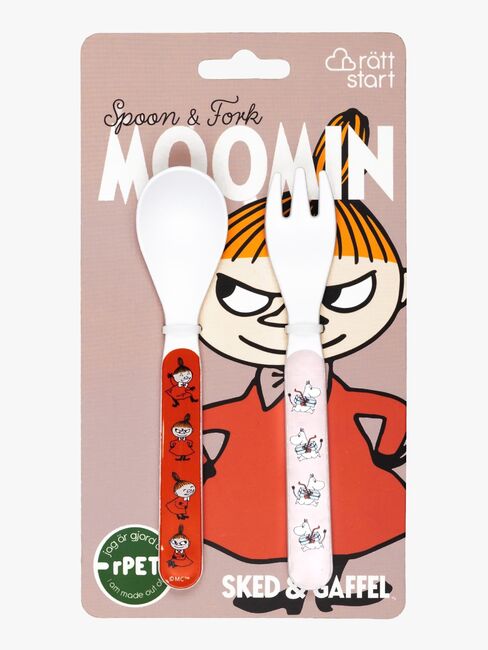 Mummitrollet Lille My Skje & Gaffel, Rosa