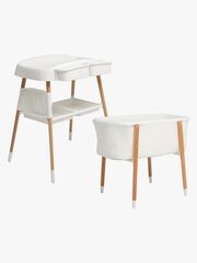 Beemoo CARE Nordic Sprinkelseng & Stellebord, White/Wood