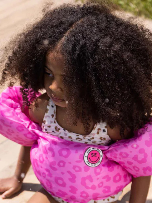 Swim Essentials Svømmebelte, Pink Leopard