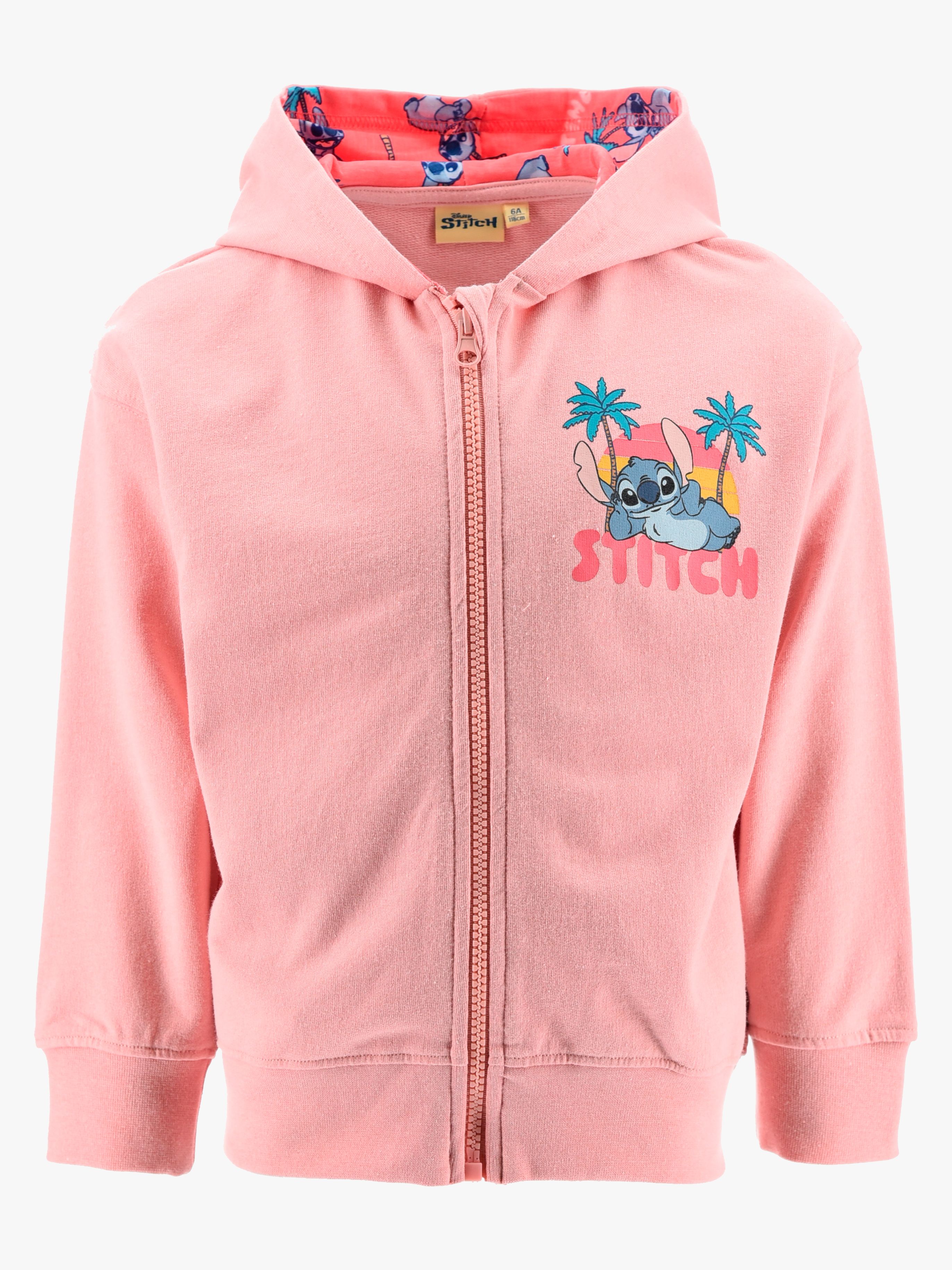 Disney Stitch Zip Hettehåndkle, Rosa, 98-104 - Hettegensere