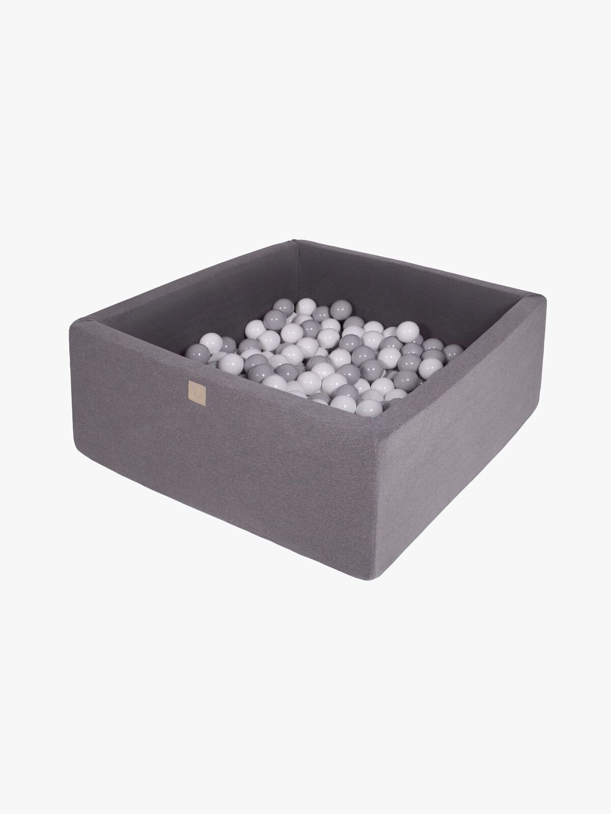 Meowbaby Kvadrat Ballbasseng Bomull 40x90, Mørkegrå
