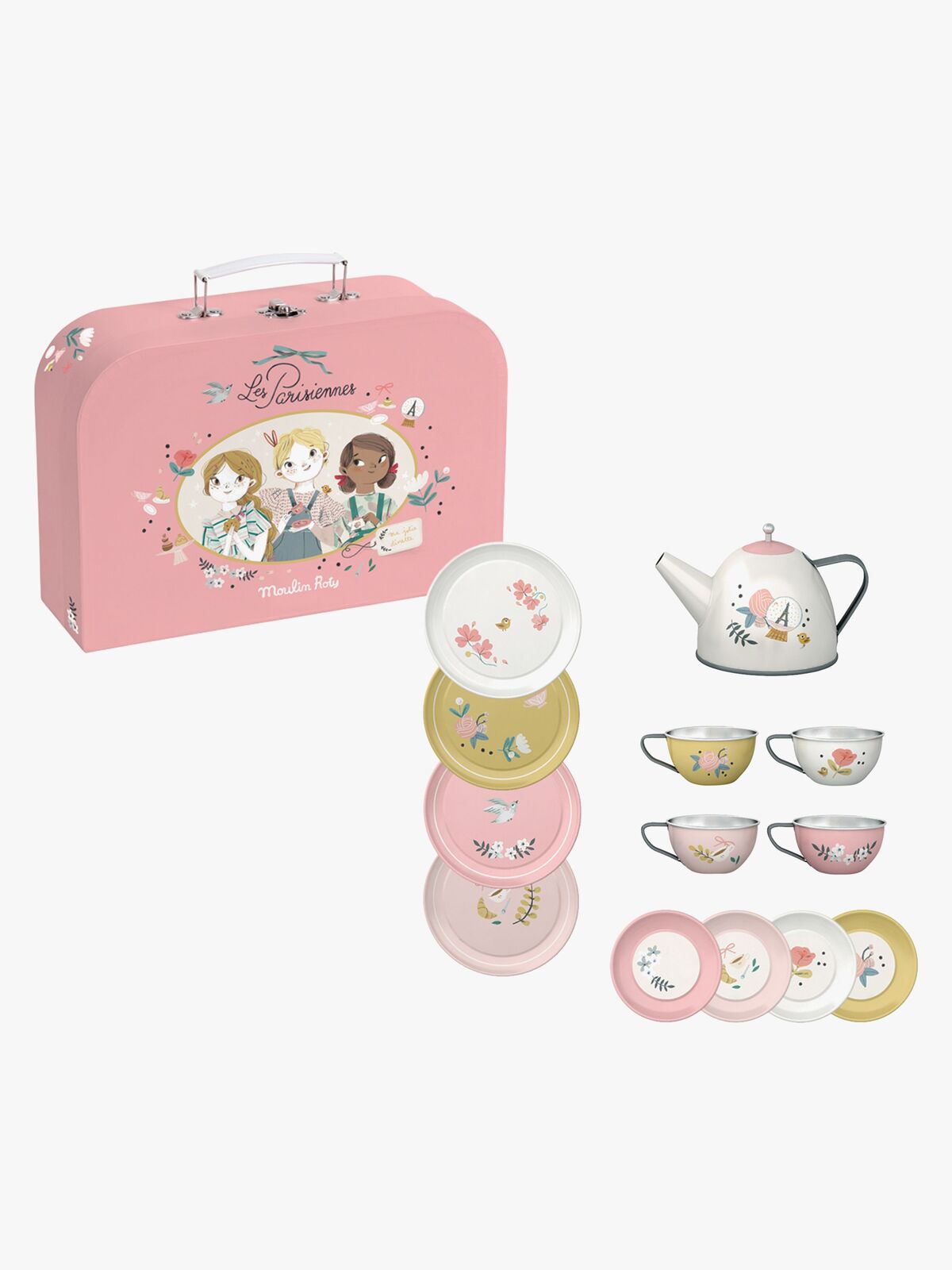 Moulin Roty Teservise med Veske 14 Deler