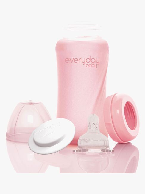 Everyday Baby Tåteflaske Glass 240 ml, Lyserosa