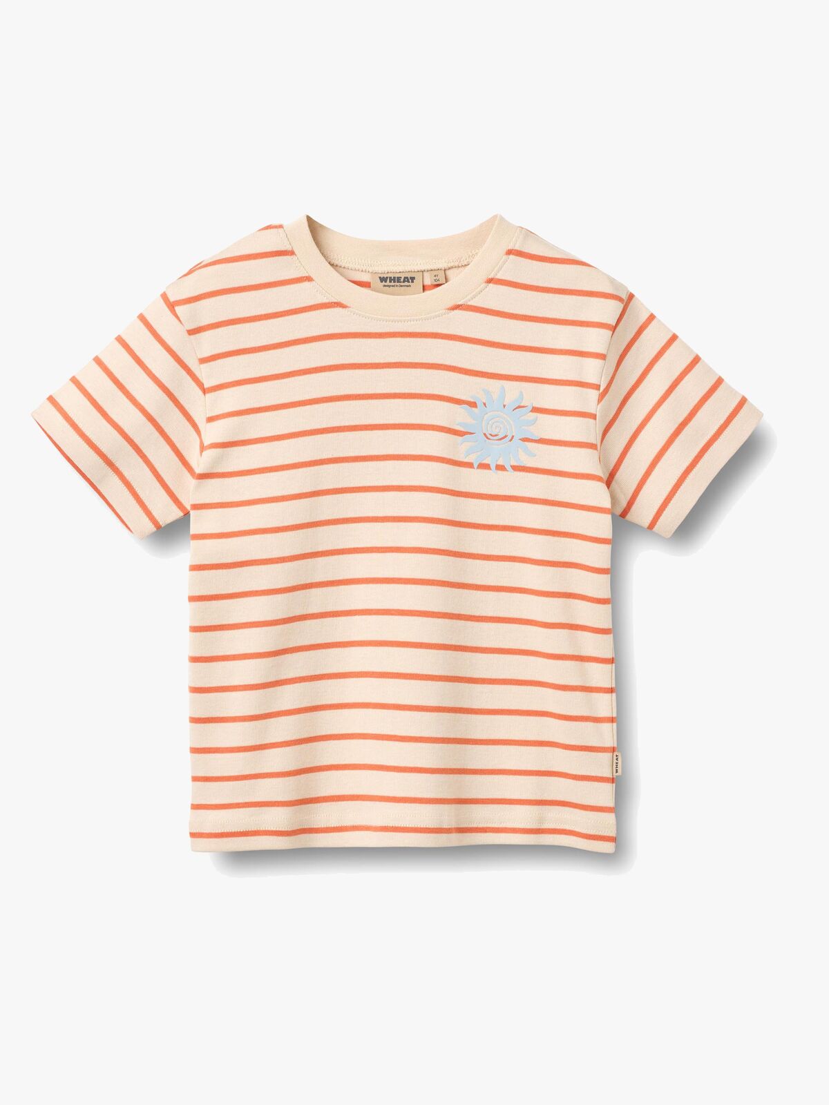 Wheat Jay T-skjorte, Orange Stripe