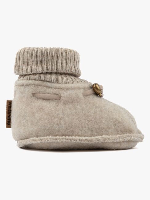 Mikk-Line Tøfler Merinoull, Melange Offwhite