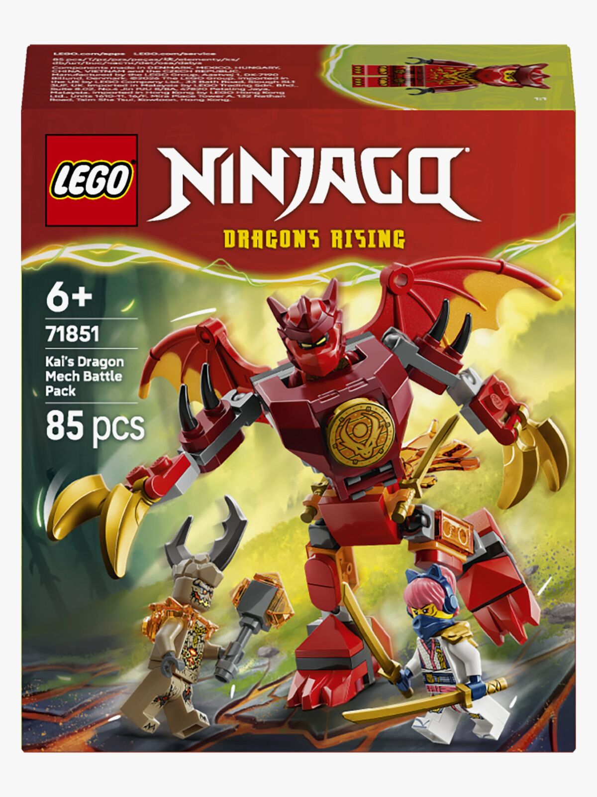 LEGO Ninjago 71851 Stridspakke med Kais dragerobot