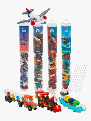 Plus-Plus Byggesett med Bunnplate & Tube Kjøretøy 4x100 Deler