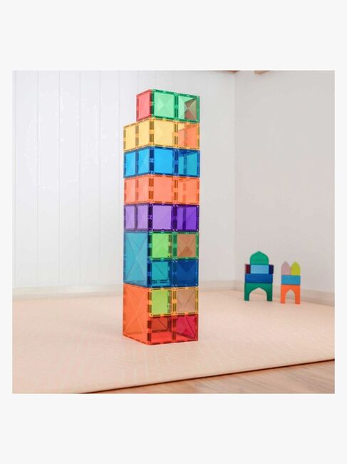 Connetix Magnetiske Byggeklosser Rainbow Square 42 Deler