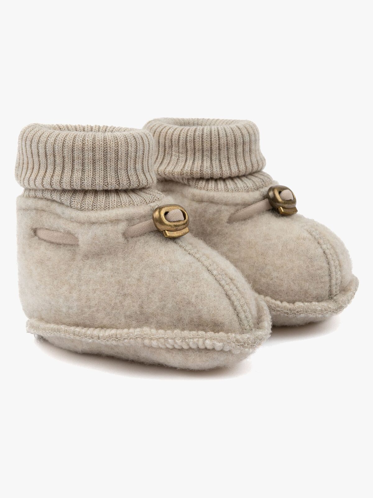 Mikk-Line Tøfler Merinoull, Melange Offwhite