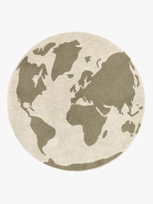Lorena Canals RugCycled  Vaskbart Gulvteppe, World Map