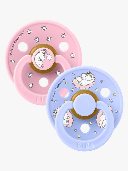 BIBS x Moomin Colour Dreaming Smokk 2-Pakk Lateks Str 2, Baby Pink