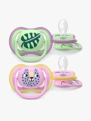 Philips Avent Ultra Air-smokk 6-18 m, 2-pakning, rosa/grønn