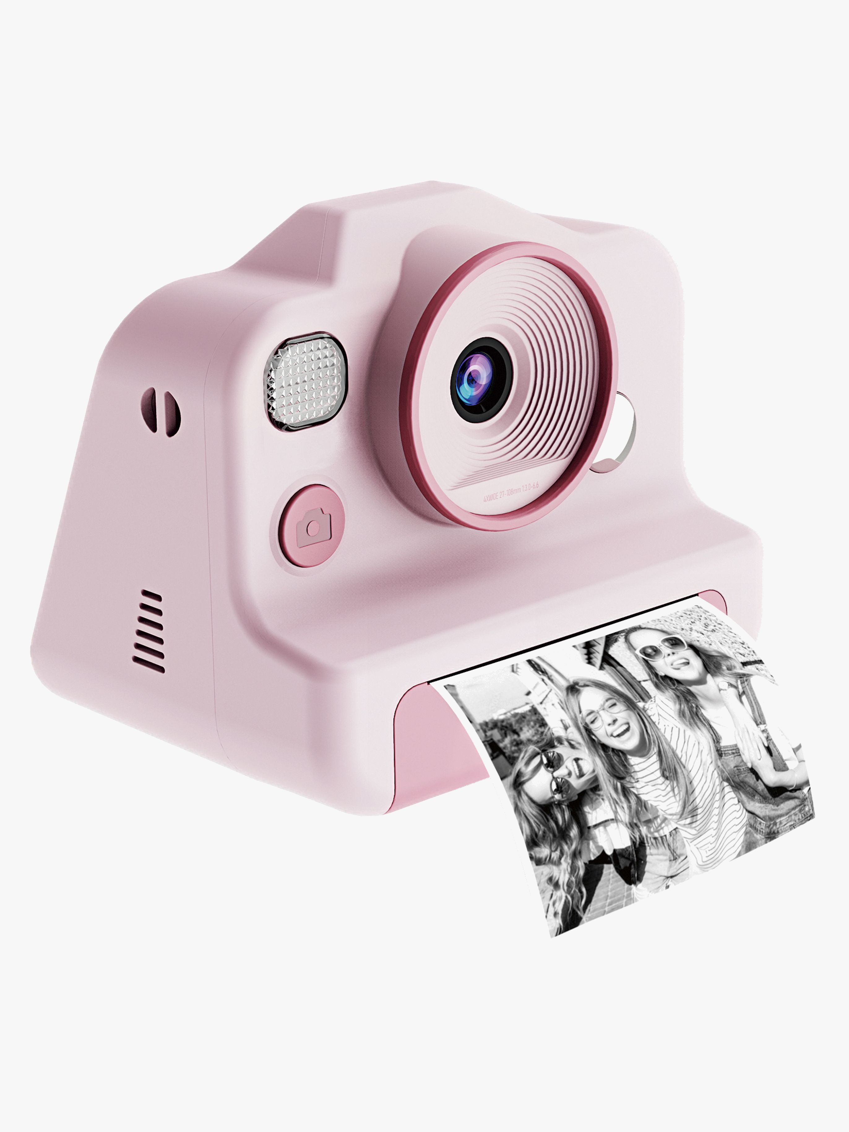 MiniLens Polaroidkamera, Rosa - Kameraer - Metall,Plast