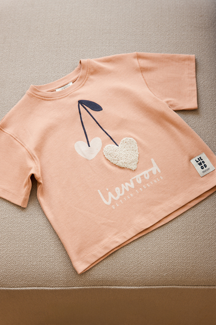 LIEWOOD Tyler Placement T-skjorte, Sweetshearts/Pale Tuscany
