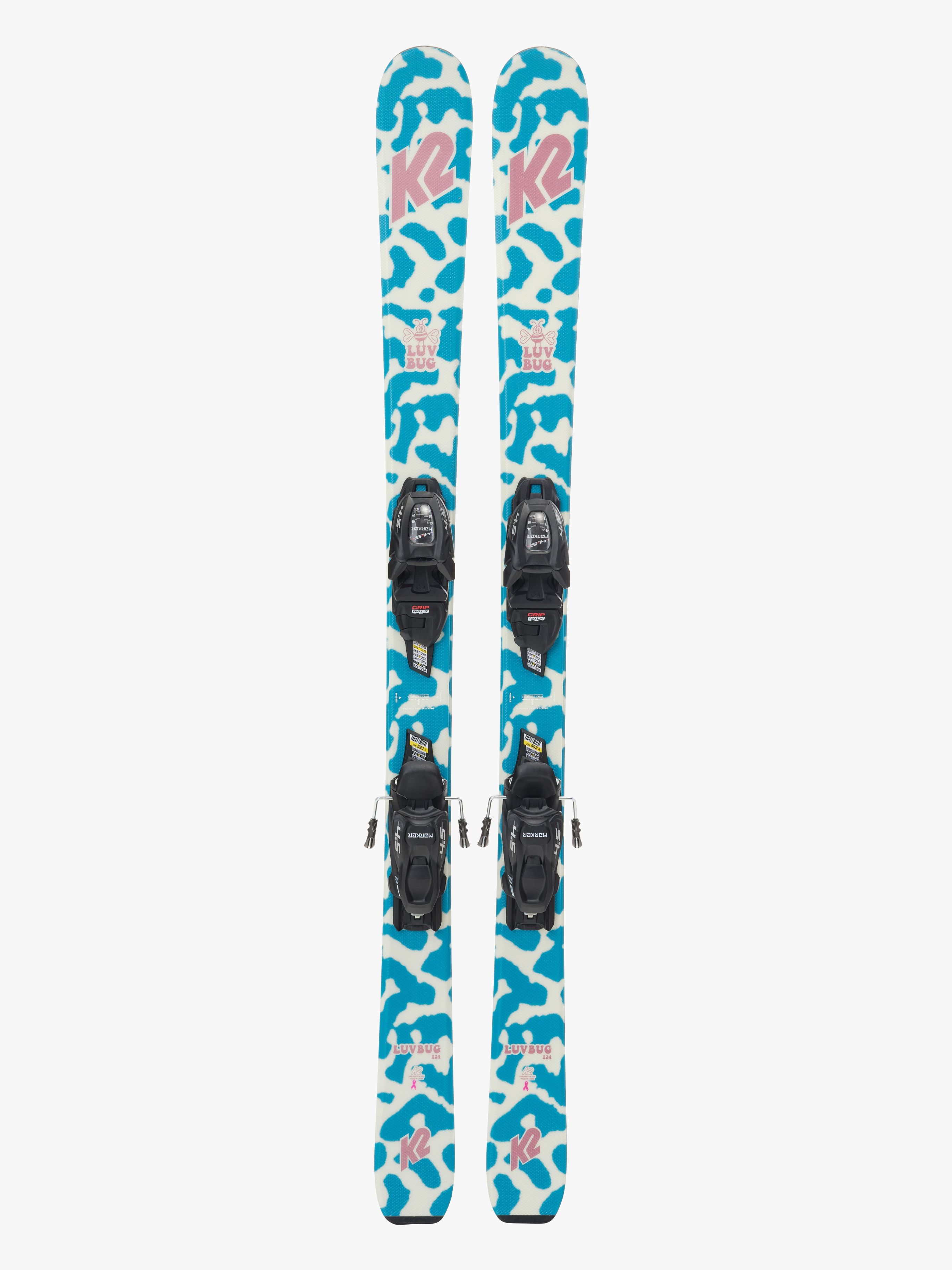 K2 Luv Bug Fdt 7.0 Ski inkl. Bindinger, 136 cm - Alpint