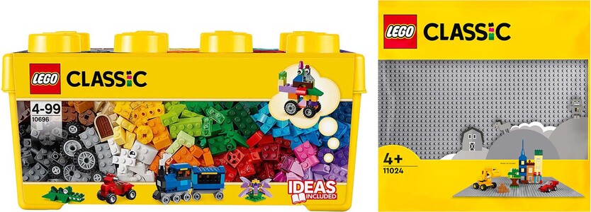 LEGO Classic 10696 Kreative Mellomstore Klosser inkl. 11024 Basisplate