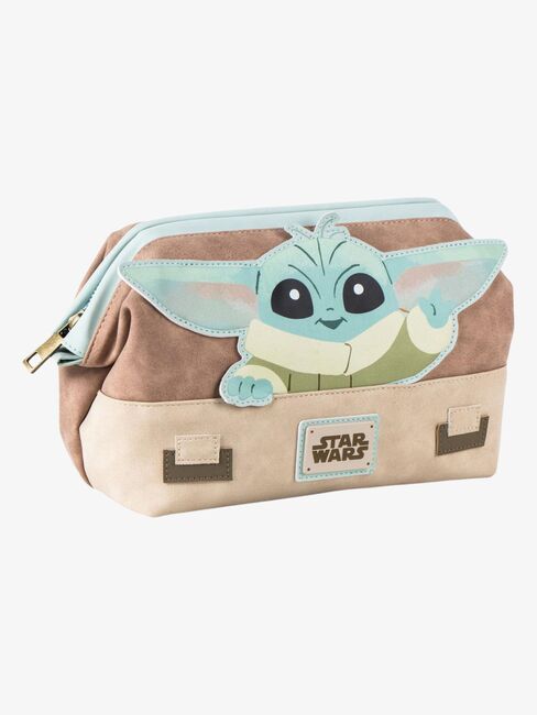 Star Wars The Mandalorian Baby Yoda Toalettmappe, Beige