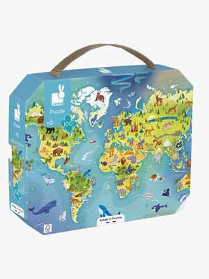 Janod Puslespill Verdenskart 100 Brikker