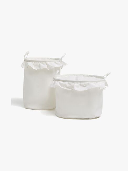 Alice & Fox DEMI Oppbevaringskurver 2-pack, Hvit