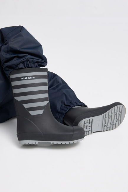 Nordbjørn Dunder Fôrede Gummistøvler, Grey/Black