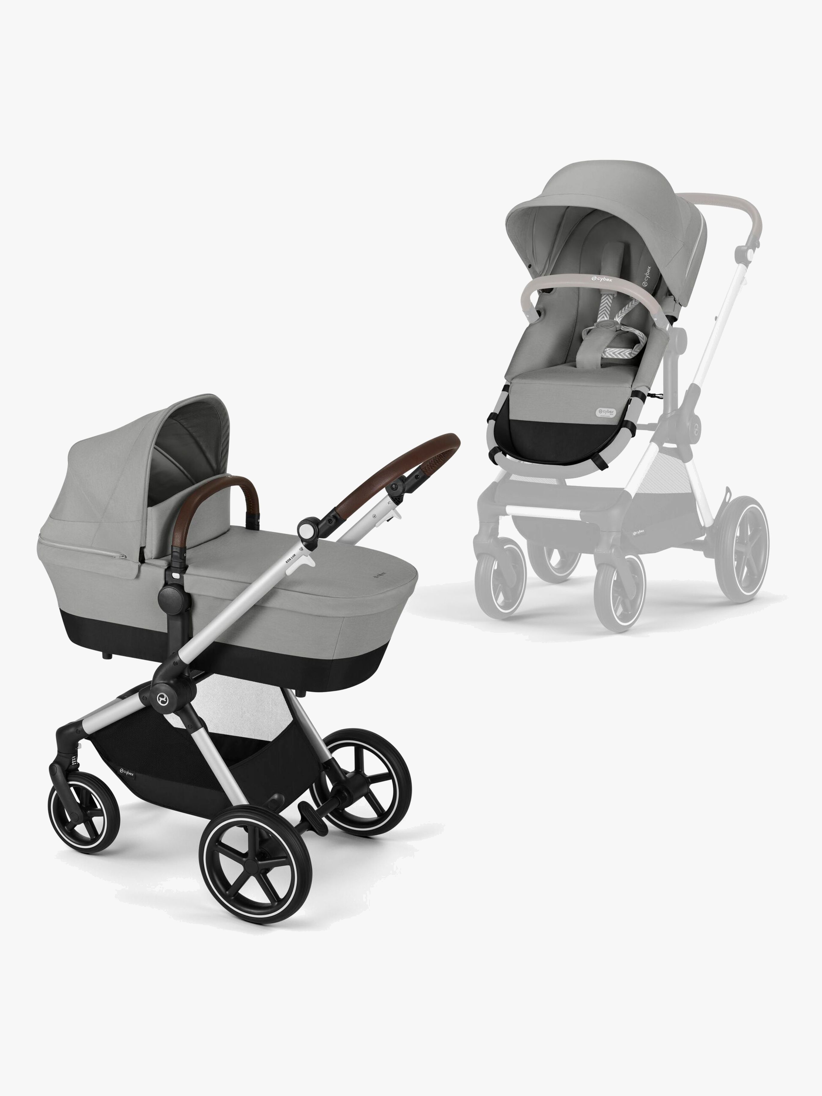 Cybex EOS Lux Duovogn, Stone Grey/ Mid Grey - Duovogner & Kombivogner
