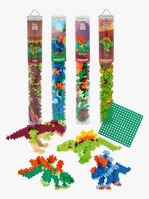 Plus-Plus Byggesett med Bunnplate & Tube Dino, 4x100 Deler