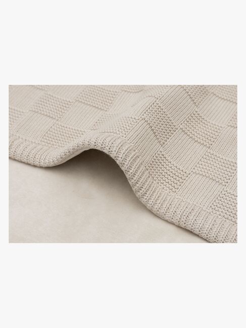 Jollein Teppe 75x100 cm Box Knit/Velvet, Warm Sand