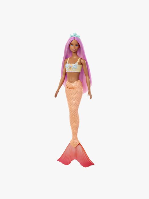 Barbie Dukke Havfrue med Fargerik Hår, Oransje