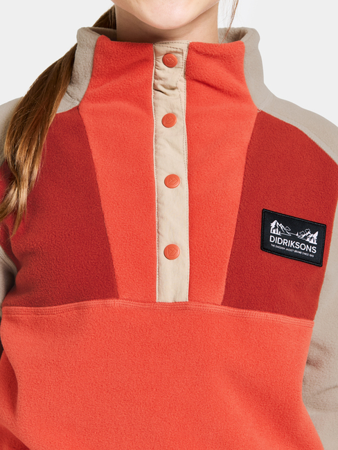 Didriksons Yokto Fleecegenser, Light Mars Red