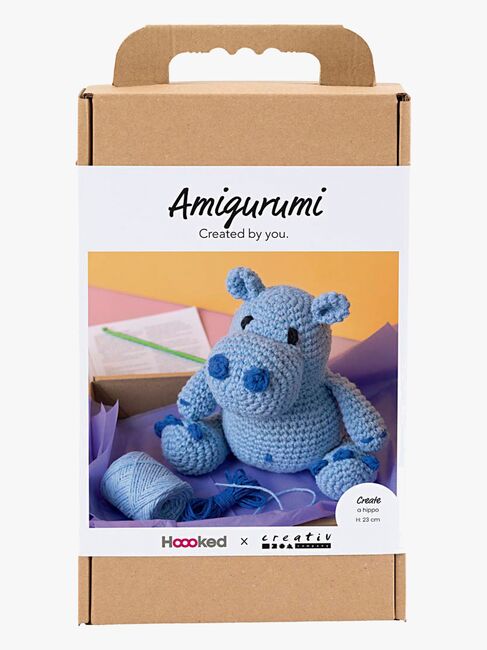 Creativ Company Heklesett Amigurumi Flodhest DIY