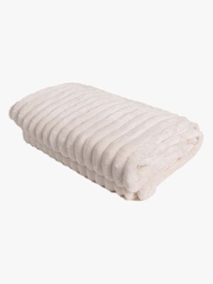 KMCarpets Stripe Pledd 130x170, Creme