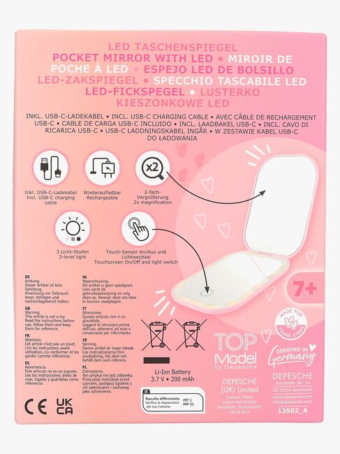 TOPModel BEAUTY and ME LED Lommespeil