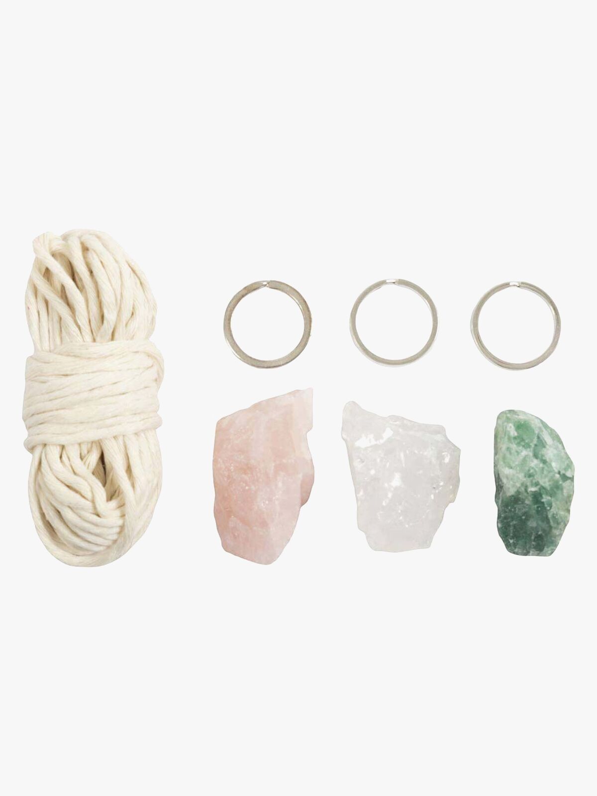 Creativ Company Hobbysett Mini Makramé Nøkkelringer