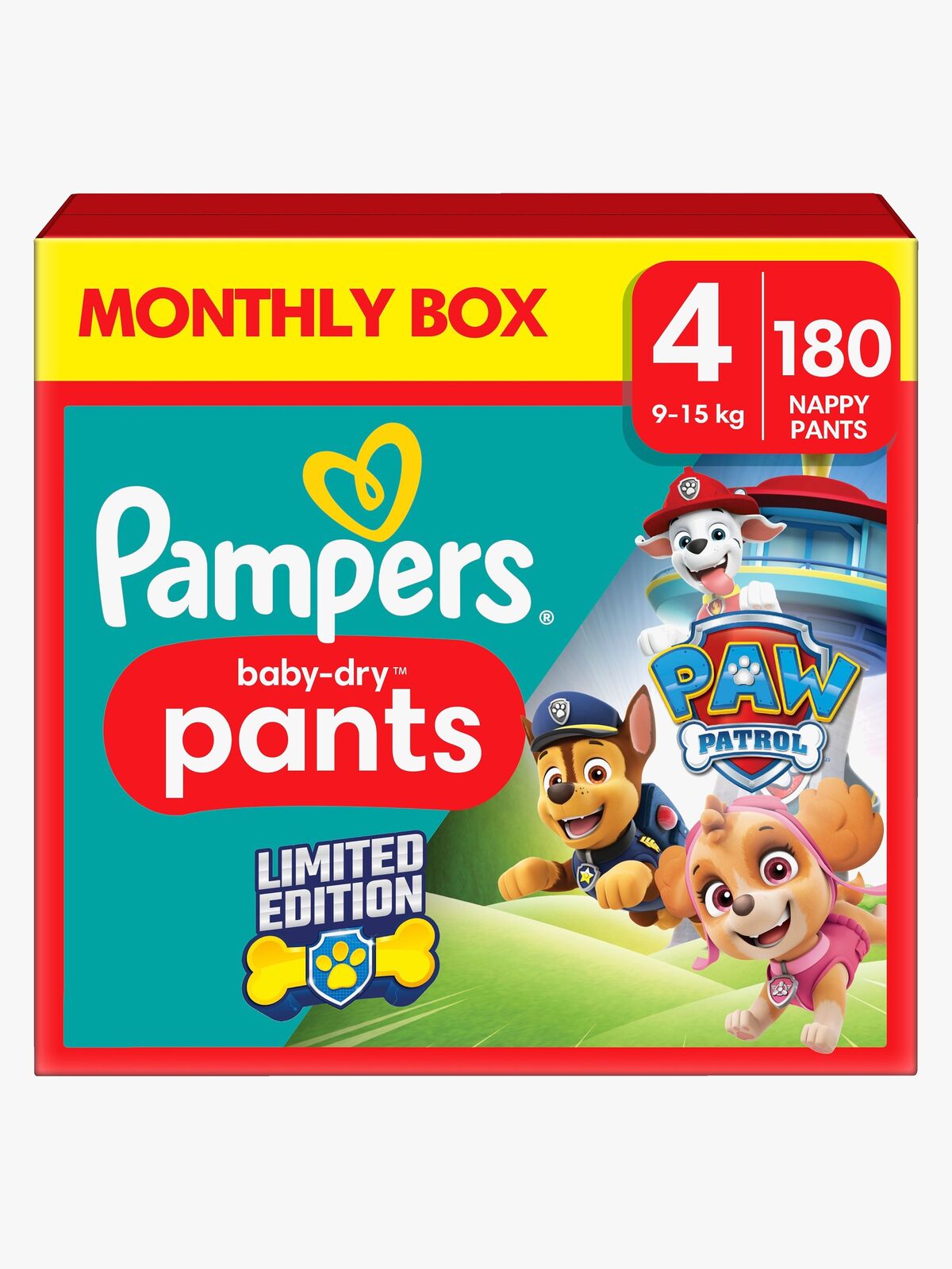 Pampers Baby Dry Pants Bleier Str 4 9-15 kg 180-pack
