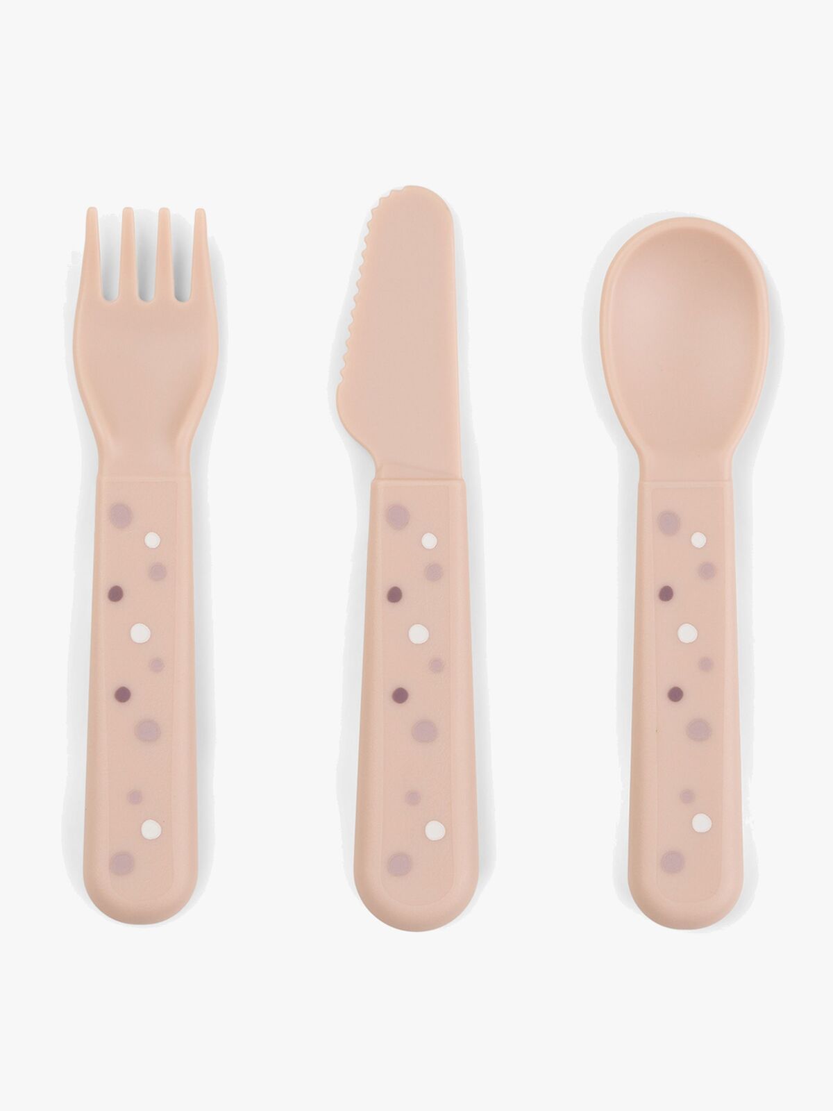 Done By Deer Foodie Bestikk Happy Dots, Rosa