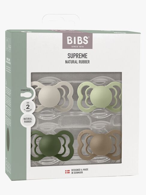 BIBS Supreme Smokk 4-Pakk Silikon Stl 2, Sand/Sage/Huntergreen/Dark Oak