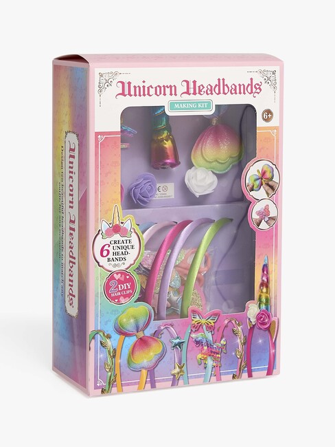 Fippla Diadem DIY-sett Enhjørning 6 Stk